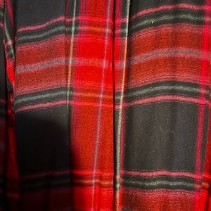 Plaid flannel button down